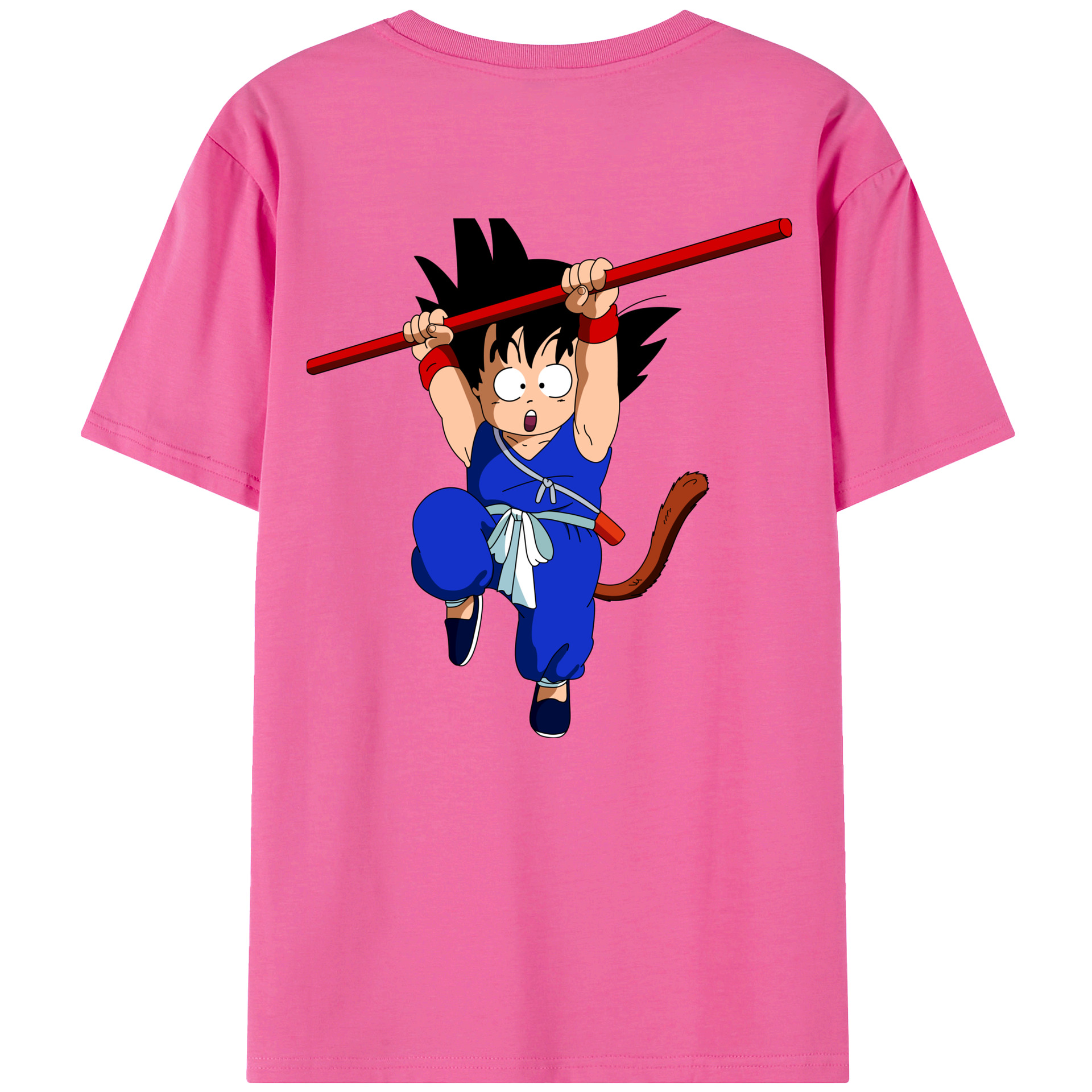 （画像用） ドラゴンボール 孫悟空（そん ごくう）Son Goku カカロット DRAGON BALL Kakarotto レディース半袖Tシャツ(バックプリント)